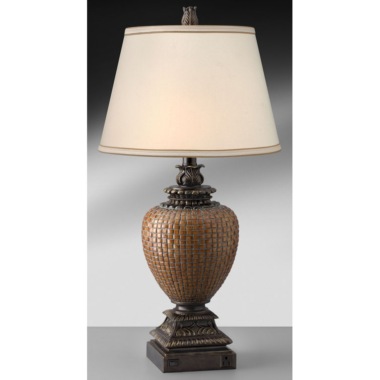 Medallion Lighting British Colonial 33" Old Bronze Table Lamp Set with Outlet Wayfair